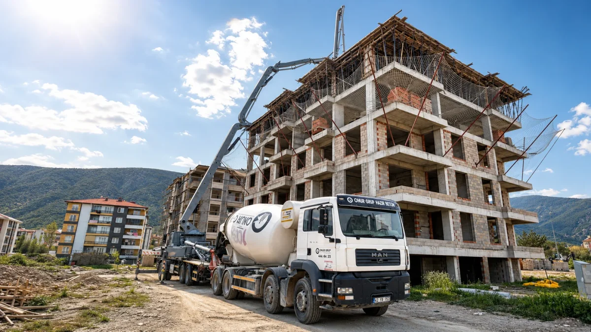 Yunak Hazır Beton Rehberi: Fiyat, Sevkiyat ve Beton Sınıfı Seçimi